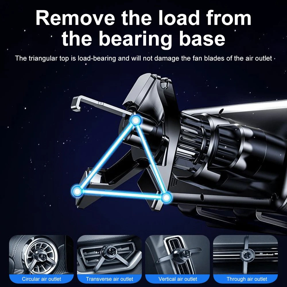 Universal Dual Coil Foldable Phone Holder Car Wireless Charger Car Phone Mount